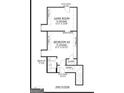 Upstairs floorplan featuring game room, attic access, and bedroom #4 with en-suite bathroom at 110 Godby Dr, Fayetteville, GA 30215