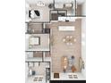Open-concept floor plan featuring multiple bedrooms, living space, and kitchen area, perfect for Gathering living at 500 West Avenue, Bowdon, GA 30108