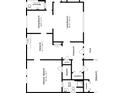 Detailed floor plan showcasing the layout of rooms including the kitchen, bedrooms, and living spaces at 2194 Ivydale St, Atlanta, GA 30344