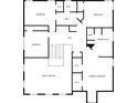 Upper level floor plan highlighting the bedrooms, bathrooms, and walk-in closets at 3285 Pebble Ridge Ln, Buford, GA 30519