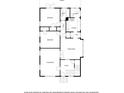 Detailed first-floor plan featuring living room, dining room, kitchen, bedrooms, foyer, and laundry layout at 811 Ponce De Leon Ne Pl, Atlanta, GA 30306