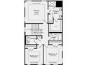 Floor plan exhibiting the primary suite with bath, bedrooms, and laundry at 3726 Willingham Sw Run, Marietta, GA 30008