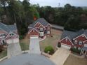 Aerial shot of the property showcasing its location in a residential neighborhood at 2875 Factor Walk Blvd, Suwanee, GA 30024