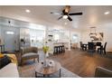 Open-concept living room features modern finishes and an adjacent dining area at 2277 Cloverdale Se Dr, Atlanta, GA 30316