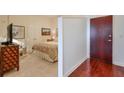 Comfortable bedroom with bedroom set including queen bed, dresser, and arm chair at 3300 Windy Ridge Se Pkwy # 612, Atlanta, GA 30339