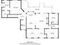 Detailed floor plan showcasing the layout of the home with room dimensions for easy visualization and planning at 5660 Trout Creek Dr, Douglasville, GA 30135