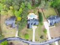 Beautiful home featuring a backyard pool, well manicured lawn and private surroundings at 3541 Haddon Hall Dr, Buford, GA 30519