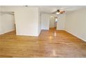 Spacious living room with hardwood floors and plenty of natural light at 3301 Henderson Mill Rd # 1, Atlanta, GA 30341