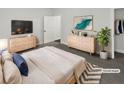 Cozy bedroom with ample closet space, soft lighting, and minimalist décor at 2910 Blake Towers Ln, Buford, GA 30519