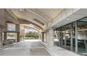 Grand entrance featuring a porte-cochere, decorative pillars, and access to the lobby at 250 Park Avenue West Nw # 313, Atlanta, GA 30313
