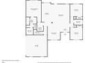 Detailed floorplan showcasing the layout of the home, including the primary bedroom, kitchen, and living room at 4820 Camden Sw Dr, Conyers, GA 30094