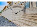 Close-up of the white brick steps leading to the entrance of a home at 190 Rolison Way, Fayetteville, GA 30214