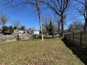 Spacious backyard featuring a well-maintained lawn, mature trees, and wooden fence at 880 Westmont Sw Rd, Atlanta, GA 30311