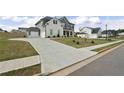 View of the home, driveway and manicured lawn, highlighting the property's curb appeal and spacious surroundings at 133 Bastian Rd, Mcdonough, GA 30252