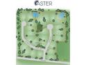Community map showing walking trails, ponds, and homesites at 140 Cedarwood Ln, Roswell, GA 30075