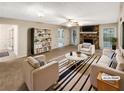 Staged living room with cozy fireplace and stylish decor at 2610 Betty Jean Dr, Jonesboro, GA 30236