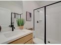 Sleek bathroom features a walk-in shower and contemporary vanity at 2740 Byess Ct, Marietta, GA 30064