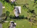 Aerial view of the home showing the roof, driveway, and the surrounding green landscape at 3175 Old Jonesboro Rd, Fairburn, GA 30213