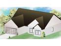 Illustration of a house showing the design and structure with an attached garage at 711 Park Place Way, Social Circle, GA 30025
