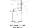 Floor plan depicting an optional third garage space adjacent to the kitchen and pantry at 3265 Lions Ruby Ln, Atlanta, GA 30349