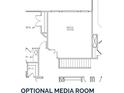 Close-up floor plan detail of the Optional Media Room and Bath #3 at 3261 Lions Ruby Ln, Atlanta, GA 30349