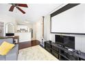 Comfortable living area with a flatscreen and convenient access to the kitchen at 287 14Th Nw St # 8, Atlanta, GA 30318