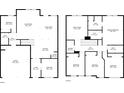 Detailed floor plan showcasing the layout of the home's two floors, including room dimensions at 5372 Fountain Head Ln, Auburn, GA 30011