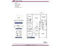 Detailed floor plan showcasing four bedrooms, three baths, and a two-car garage at 5007 Fairview Cir, Villa Rica, GA 30180