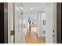 Inviting foyer with hardwood floors and view to living area at 3481 Lakeside Ne Dr # 907, Atlanta, GA 30326