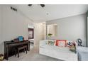 Comfortable living room space adjacent to a bedroom and hall at 2016 River Heights Se Walk, Marietta, GA 30067