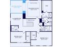 Upstairs floor plan with bedrooms, bathrooms, closets, laundry, and gameroom/sitting room at 1636 Tide Mill Rd, Cumming, GA 30040