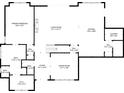 Detailed floorplan showcasing the layout of the home with dimensions for each room at 1375 Harris Rd, Lawrenceville, GA 30043