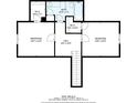 Detailed floor plan of the home's second floor showing bedrooms, bathrooms and hall dimensions at 4811 Westgate Blvd, Atlanta, GA 30349