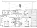 Second-floor plan showcasing the bedrooms, bathrooms, a loft, and an outdoor deck at 11863 Serenbe Ln, Chattahoochee Hills, GA 30268