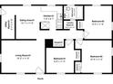 Detailed floor plan showcasing the layout of the home at 299 Ard Nw Pl, Atlanta, GA 30331