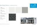 Exterior selections featuring Extra White Sherwin Williams siding and gray Moire Black Architectural Shingles at 559 Southland Cir, Canton, GA 30115