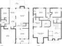 Detailed floor plan showcasing layout with bedrooms, bathrooms, living areas, and garage at 521 Mirramont Pl, Woodstock, GA 30189