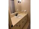 Bathroom featuring a vanity with a sink, countertop space, and modern lighting at 2533 Whispering Pines Dr, Grayson, GA 30017