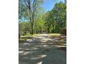 Long, secluded driveway surrounded by lush trees and greenery, offering privacy and tranquility at 2085 Jones Phillips Rd, Dacula, GA 30019