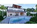 Beautiful two-story home showcasing a private backyard oasis with swimming pool and patio at 1068 Buckner Se Rd, Mableton, GA 30126