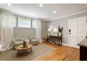 Inviting living room featuring hardwood floors, modern furniture, and bright natural light at 880 Glendale Ne Ter # 9, Atlanta, GA 30308