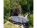 Beautiful aerial view of the home highlighting a well-maintained roof and greenery at 4519 Sims Ct, Tucker, GA 30084