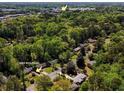 Aerial shot of a neighborhood and home's location near Tucker's Main Street at 4519 Sims Ct, Tucker, GA 30084