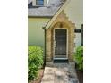 Close-up of the front door featuring stone accents and a well-maintained entrance at 1711 Homestead Ne Ave, Atlanta, GA 30306