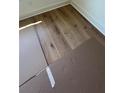 Close-up of new hardwood flooring laid in the bedroom of this home at 500 Level Creek Rd, Sugar Hill, GA 30518