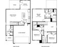Detailed floor plan showcasing the layout of this home, including a great room, primary suite, and 2-car garage at 2764 Aralynn Way, College Park, GA 30337