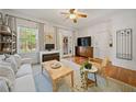 Cozy living room with stylish decor, ceiling fan, and a comfortable seating arrangement at 794 Frederica Ne St # 2, Atlanta, GA 30306