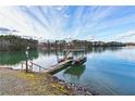 Picturesque dock on a calm lake with clear skies providing recreational opportunities at 6337 Ansel Ct, Buford, GA 30518