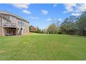 Expansive backyard with lush green lawn, mature trees and privacy at 2032 Grovewood Ct, Cumming, GA 30041