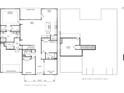 Detailed first and second floor plan showing layout of a spacious home with multiple bedrooms and bathrooms at 5385 Keepsake Court, Cumming, GA 30040